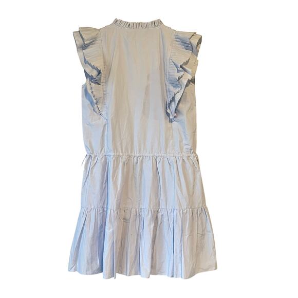 NEW Magali Pascal Louisa Tiered Mini Dress in Hydrangea‎ Blue Size Large - Picture 13 of 13